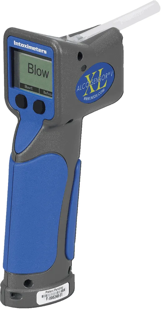 Alco-Sensor VXL Breath Alcohol Tester – advanced handheld alcohol testing device with data storage and printing for workplace and law enforcement use