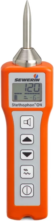 Stethophon 04 Acoustic Water Leak Detector – precision handheld ultrasonic instrument for detecting water leaks in pipes and infrastructure